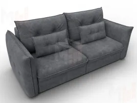 Диван прямой Лига-100 НПБ ( BRUT 16 темно-серый )