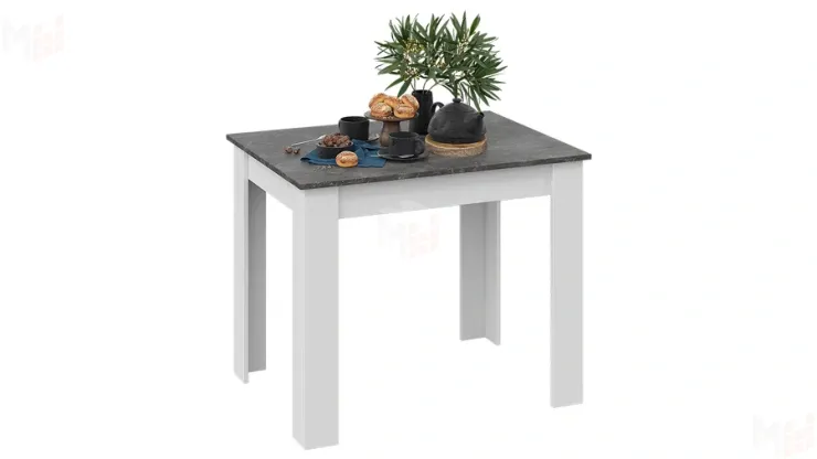 Стол обеденный Промо тип 1 Белый, Ателье темный