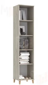 Пенал закрытый Ирис Кашемир/Дуб Крафт серый