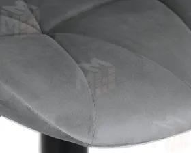 Стул барный DOBRIN BARNY BLACK (серый велюр (MJ9-75))