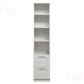 Стеллаж Сириус 2 ящика 39*190 см (белый)