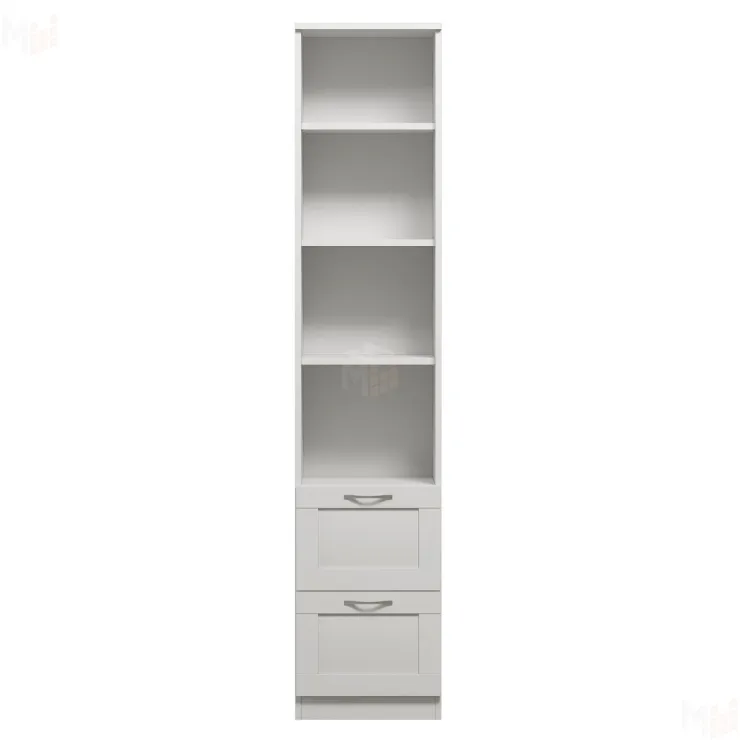 Стеллаж Сириус 2 ящика 39*190 см (белый)