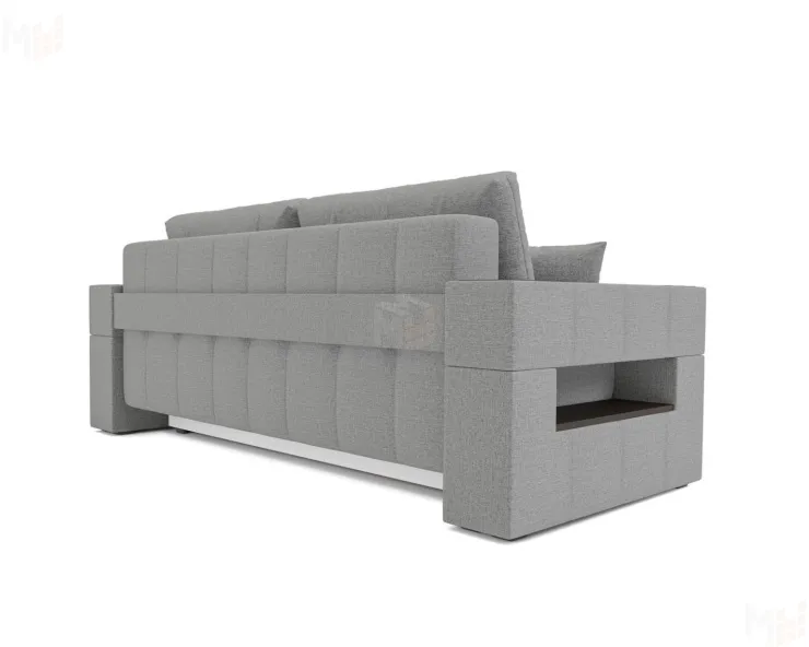 Диван еврокнижка Венеция рогожка серая