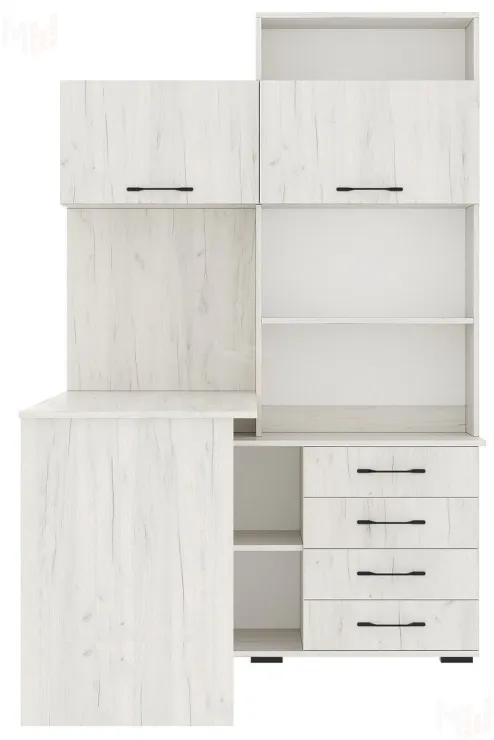 Компьютерный стол ПКС-11 Дуб Крафт белый