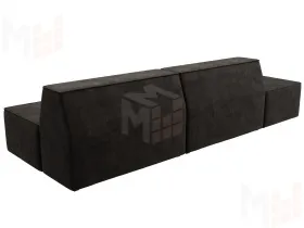 Диван прямой модульный Монс Модерн левый ( BRUT 17 коричневый )