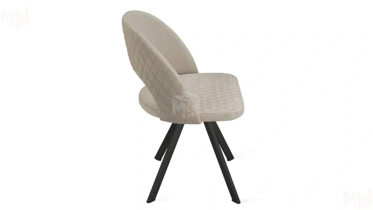 Стул Гэтсби К2 Черный муар, Велюр Confetti Smoke