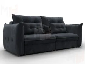 Диван прямой Лига-100 НПБ ( TOWER 11 темно-серый )