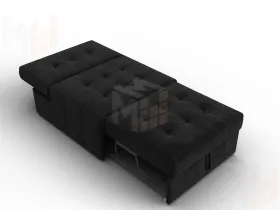 Кресло-кровать Лига-107 (80) ( SEVEN 35 черный )