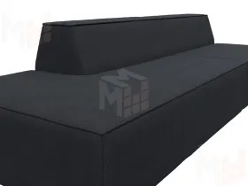 Диван прямой модульный Монс Модерн левый ( JOLY 16 темно-серый )