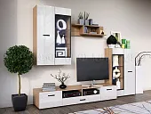 Гостиная Ненси New ЛДСП, комплект 1 (белый)