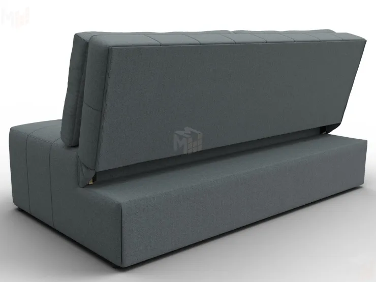 Диван прямой Лига-107 (160) ( Амур 07 серый )