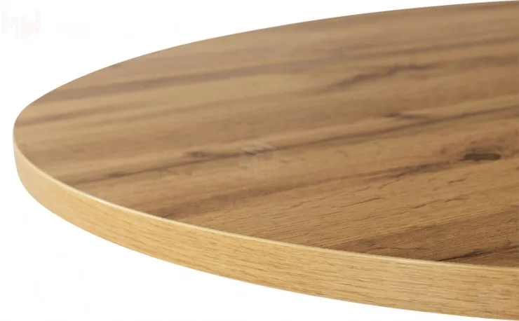 Стол Вега Лофт D90 Дуб Вотан/Черный