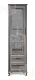 Витрина Мокко 1-ств серый камень