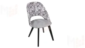 Стул Сириус тип 1  Черное дерево / тк. №123 / тк.121