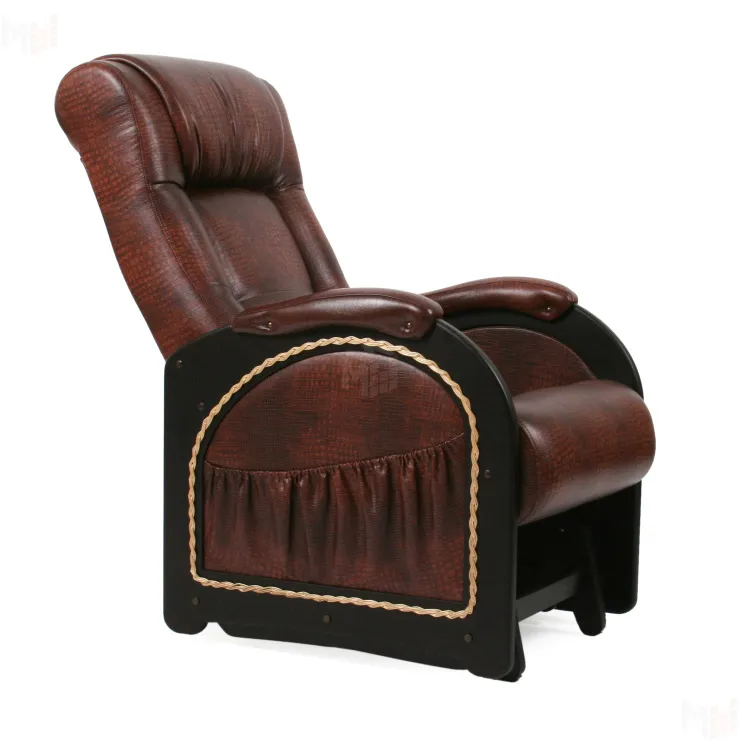 Кресло-качалка гляйдер модель 48 (Венге/Антик крокодил)