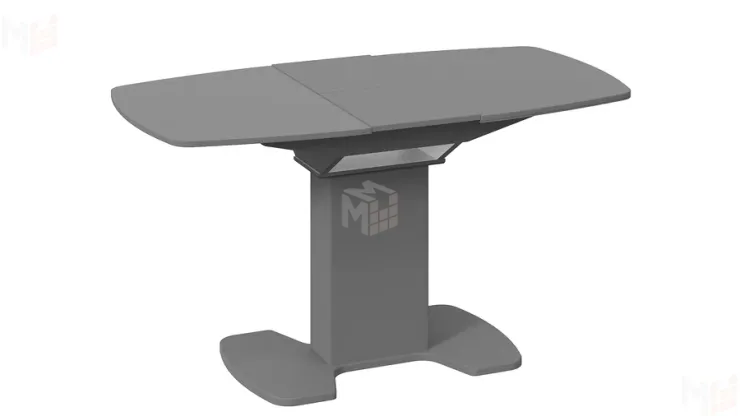 Стол обеденный Портофино - СМ(ТД)-105.01.11(1) Серое, Стекло серое матовое LUX