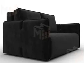 Диван прямой Лига-117 ( SEVEN 35 черный )