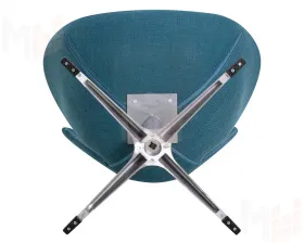 Кресло дизайнерское DOBRIN SWAN (синяя ткань IF6)