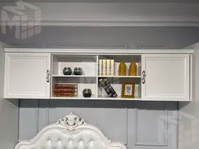 Секция навесная мост Мишель белый матовый