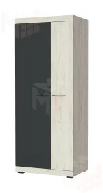 Шкаф ШС-800 СОНАТА с полками Дуб Крафт белый - Антрацит