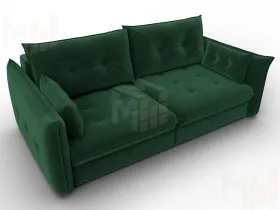 Диван прямой Лига-100 НПБ ( SEVEN 626 зеленый )