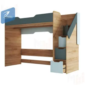 Кровать-чердак RICH КР-001 мята