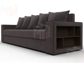 Диван прямой Дубай Лайт ( Коричневый )