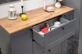 Комод Остин 16.221 серый графит