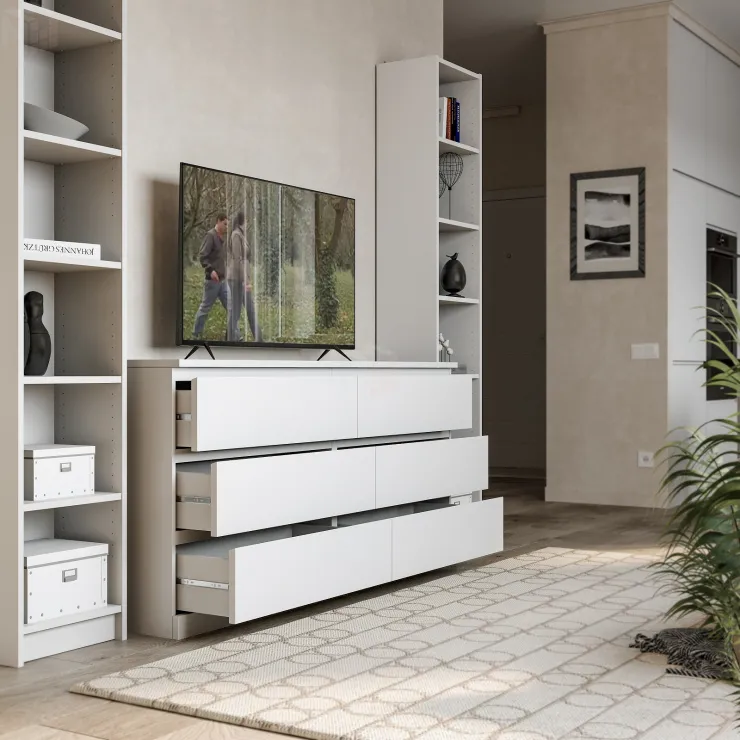 Комод Varma 6D белый