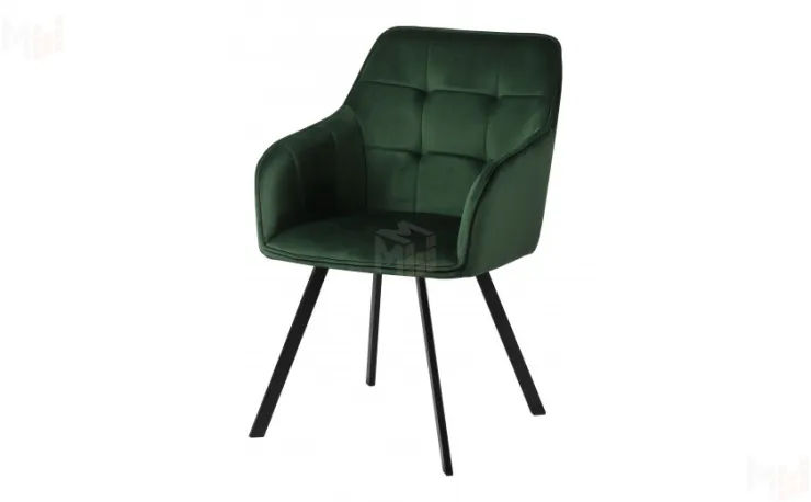 Кресло поворотное Мони Confetti deep forest/черный