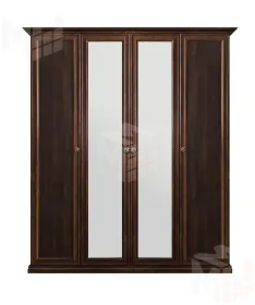Шкаф Афина 4-дверный (2+2) с зеркалом караваджо