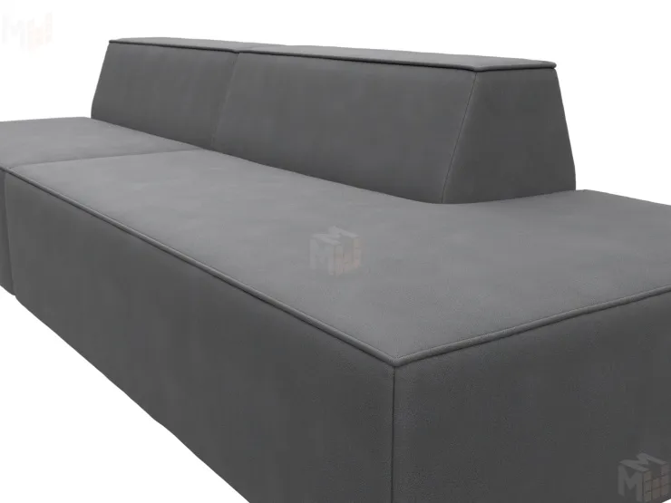 Диван прямой модульный Монс Модерн правый ( JOLY 13 серый )