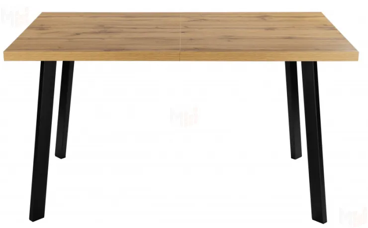 Стол раскладной Лаки Лофт 140 Дуб Вотан/Черный