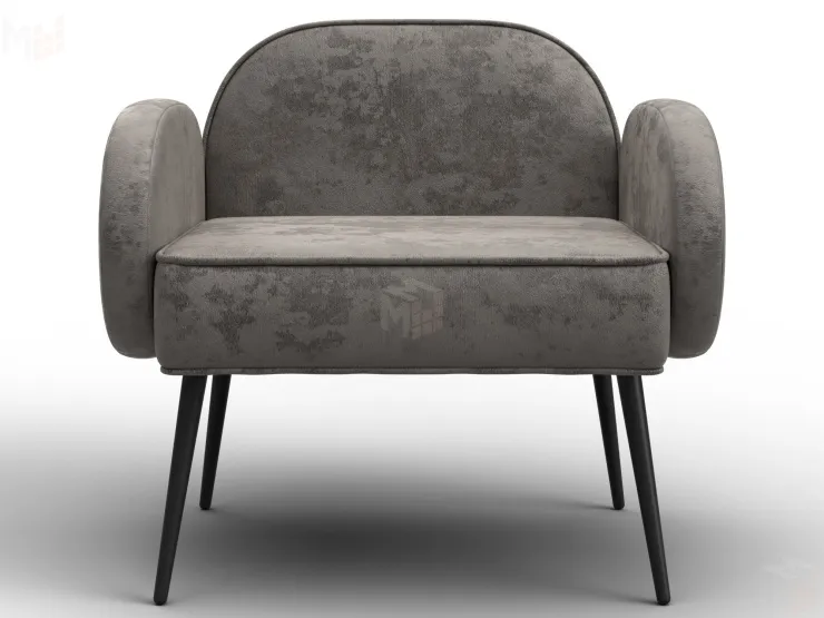 Кресло Лига-086 ( велюр NUVOLA 27 серо-бежевый )