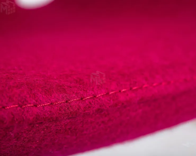 Кресло дизайнерское DOBRIN SWAN (бордо ткань AF5, алюминиевое основание)