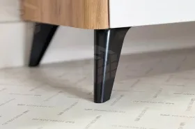 Комод Адам дуб крафт золотой/белое дерево