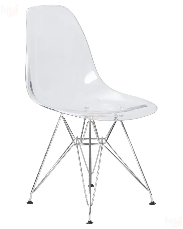 Стул обеденный DOBRIN DSR CASPER (ножки хром, цвет прозрачный)