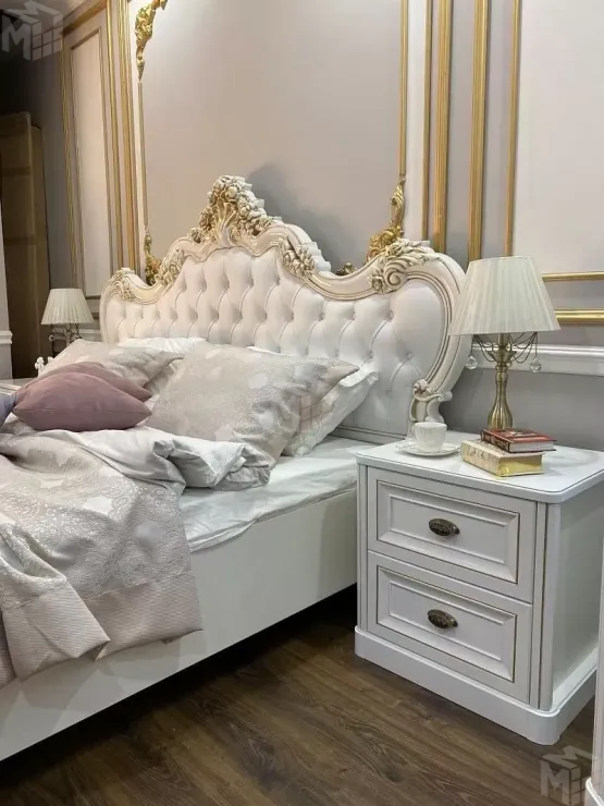 Спальня Натали 5-ств белый глянец