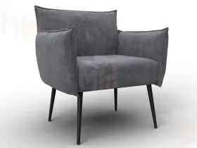Кресло Лига-083 ( велюр BRUT 16 темно-серый )