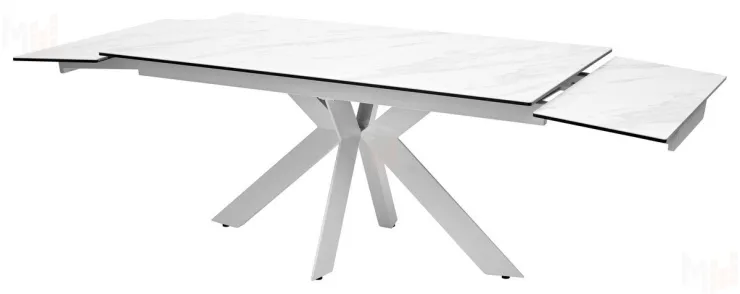 Стол BELLUNO 160 MARBLES KL-99 Белый мрамор матовый