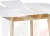 Стол деревянный круглый раскладной Норден D90  Белый/Натуральный
