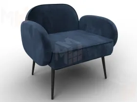 Кресло Лига-086 ( велюр TOWER 13 синий )