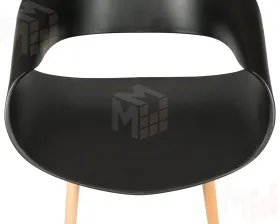 Стул обеденный DOBRIN ALIEN (ножки светлый бук, цвет чёрный (B-03))