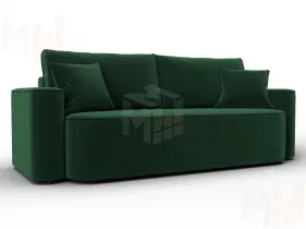 Диван прямой Лига-118 НПБ ( SEVEN 626 зеленый )