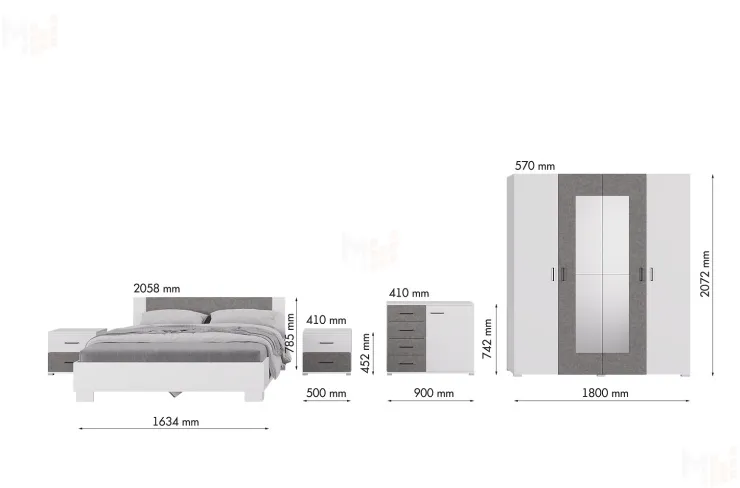 Спальный гарнитур Nova (Нова) - 1