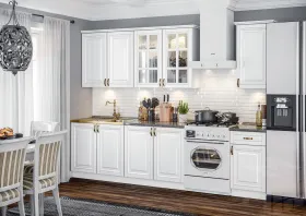 Кухня Престиж 2,0 (комп. 3) 900 Браш Вайт