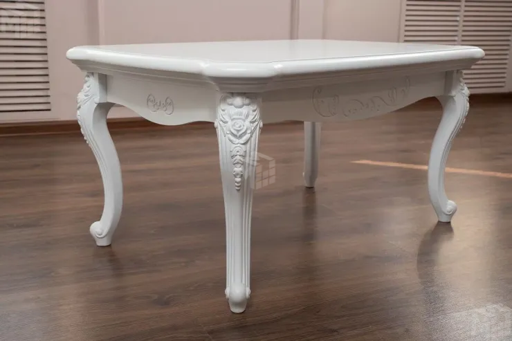 Столик прямоугольный Мишель белый матовый