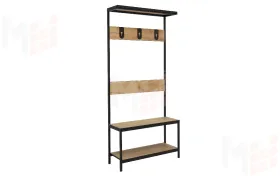 Вешалка Гранж 1 Дуб Крафт Золотой