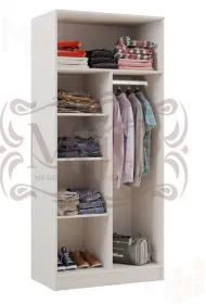 Шкаф 2-х створчатый штанга + полка (дуб беленый/венге)