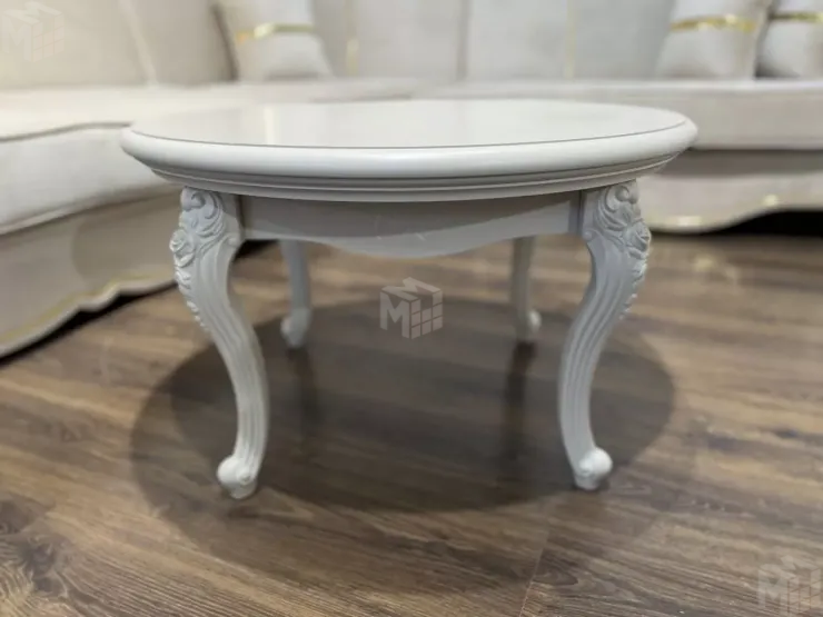 Столик круглый Мокко бежевый